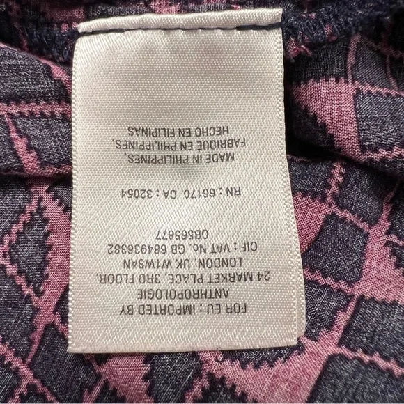 Anthropologie Maeve Karsten Geo Patterned Jumpsuit Harem Jogger Pants Size Small - Picture 3 of 8